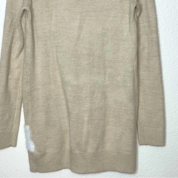 Motherhood Maternity Fuzzy Llama Sweater Women's size Small Beige - Picture 9 of 15